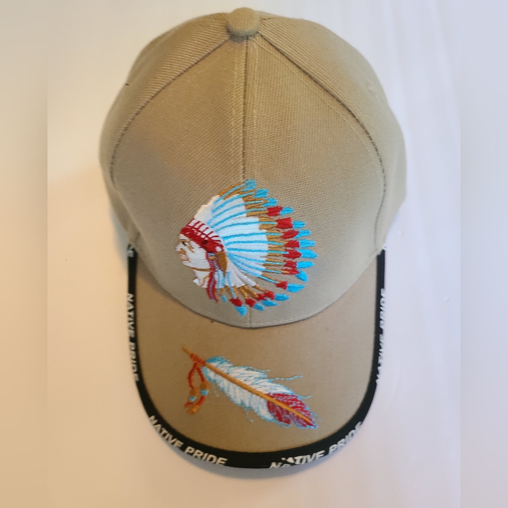 Native Pride Indian Chief Embroidered Baseball Hat Cap New Unisex
